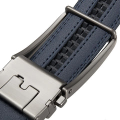 Threebooy  3.5cm Width Click Belts for Men Brand Designer Automatic Buckle Genuine Men's Jeans High Quality Waist Strap 90-130cm