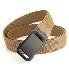 Threebooy  New Golf Sports Canvas Outdoor Hunting Casual Belt Tactical Belt Metal Automatic Buckle Tough Nylon Men Military Belt