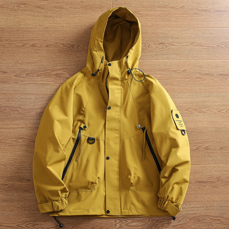 Threebooy Outdoor Functions Padded Jacket Mountaineering Clothes Winter Men's Thickened Windproof Waterproof Warm Hooded Cotton Parkas