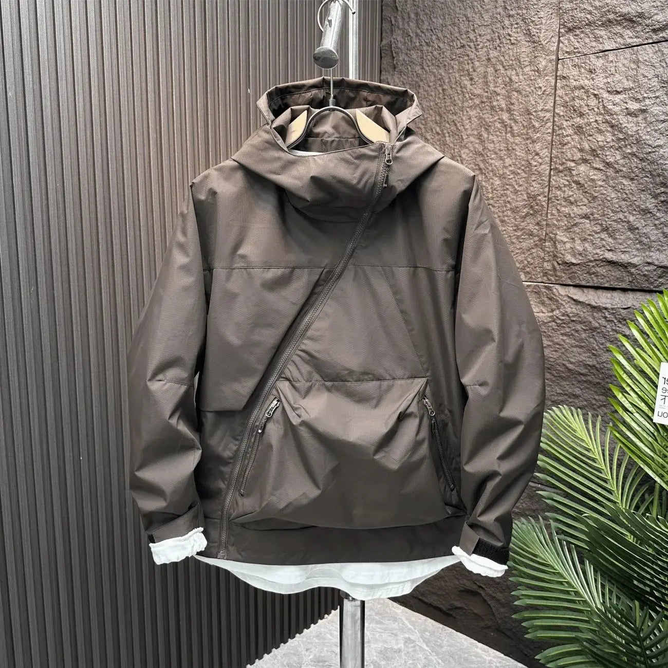 Threebooy Japanese Outdoor Waterproof Jacket Multi-pocket Youth Workwear Hooded Jacket Men's Autumn Casual Trendy Suit Aesthetic Chic