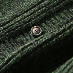 Threebooy American High-end Knit Cardigan Men's Stand Collar Sweater Cardigan Korean 2025 New Spring Autumn New Sweater Button Jacket Chic