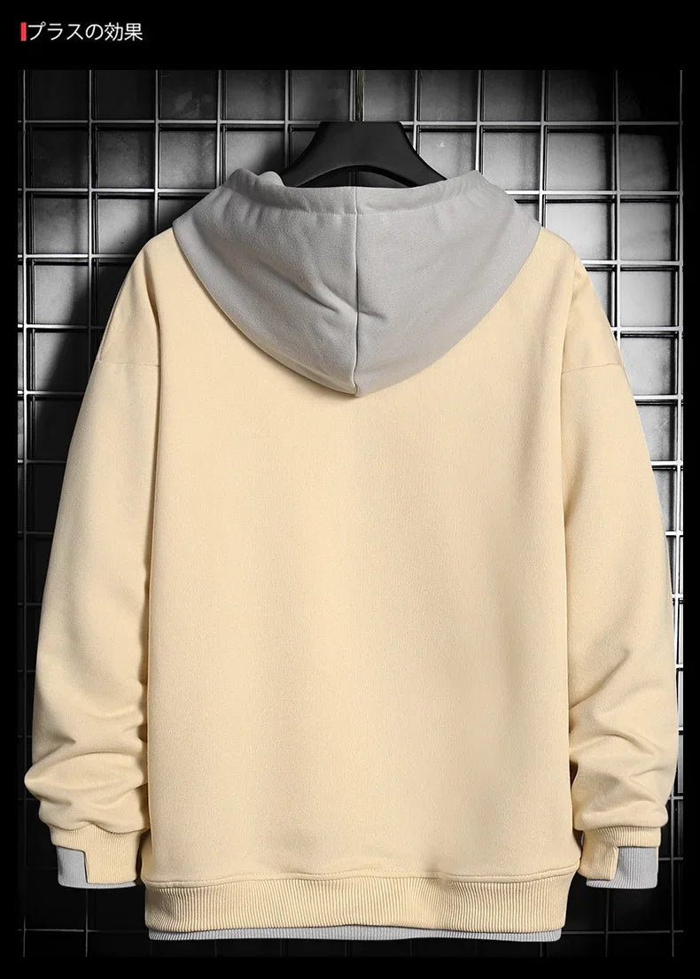 Threebooy Men Hoodies Harajuku Hip Hop Sweatshirt Casual Oversized Hoodie Men Hooded Pullover Tops 2021 Mens Sportswear Hoodies Clothing