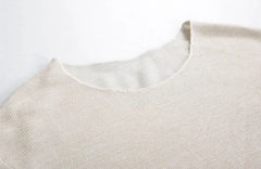 Threebooy  American Style Men Long Sleeve Knitted T Shirt Spring Autumn Casual Loose Lightweight Breathable Relaxed Tee