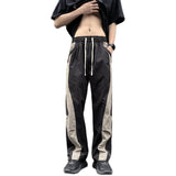 Threebooy Techwear Parachute Cargo Pants Men Patchwork Zipper Loose Casual Trousers Male Summer Streetwear Hip Hop Spliced 5XL