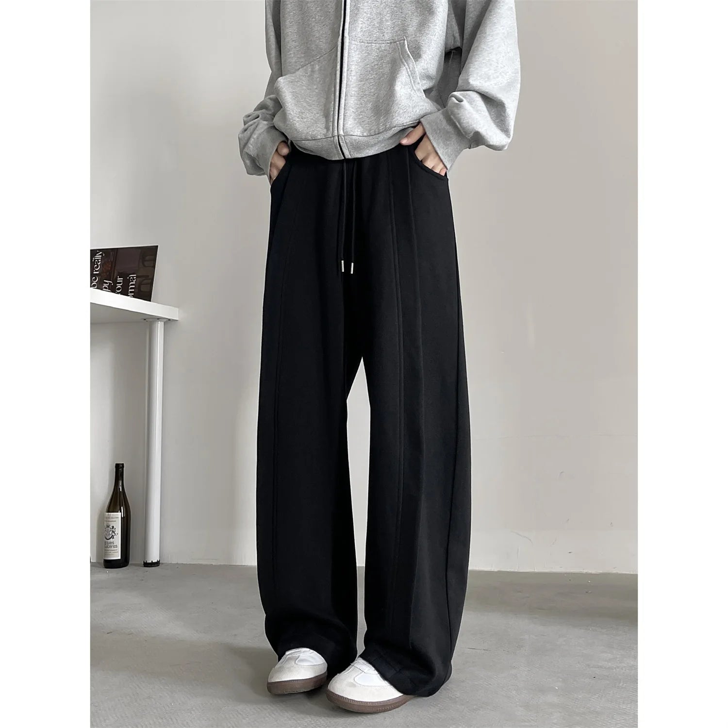 Threebooy Men's jogging pants baggy harem pants neutral breathable outdoor pants chic fashion casual pants new sweatpants 4XL-M