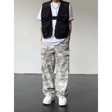 Threebooy Camo Pants Baggy Jeans Hip Hop Trousers for Men Oversize Cargo Streetwear Denim Y2k Man Trendyol Woman Casual Grey Men's