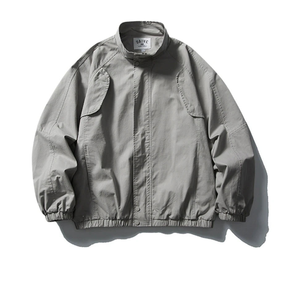 Threebooy Vintage Splicing Cargo Jackets Mens Streetwear Punk Y2k Casual Coats Harajuku Loose Hip Hop Japan Style Jackets Male