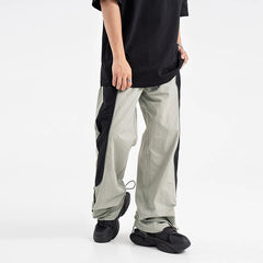 Threebooy Baggy Sweatpants Men Vintage Oversize Joggers Pants Black Wide Leg Trousers Male Unisex Patchwork Harajuku Streetwear