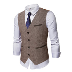 Threebooy Sleeveless Men Vest Retro Waistcoat Men's Coats Man Coat Male Clothes Jackets Clothing Tactical Padded Mens Vests Golf