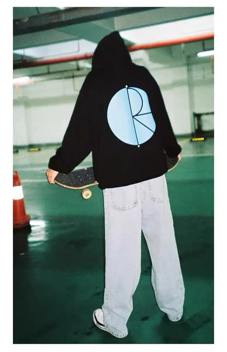 Threebooy Vintage BIGBOY loose simple embroidered denim pants new streetwear wide leg loose denim pants fashionable straight pants