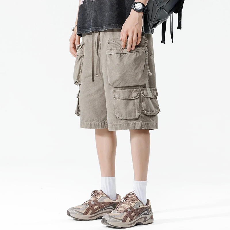 Threebooy  New Summer Men Cotton Cargo Shorts Men American Clothing Casual Breeche Bermuda Beach Jogger Shorts Male Hot Dropshipping