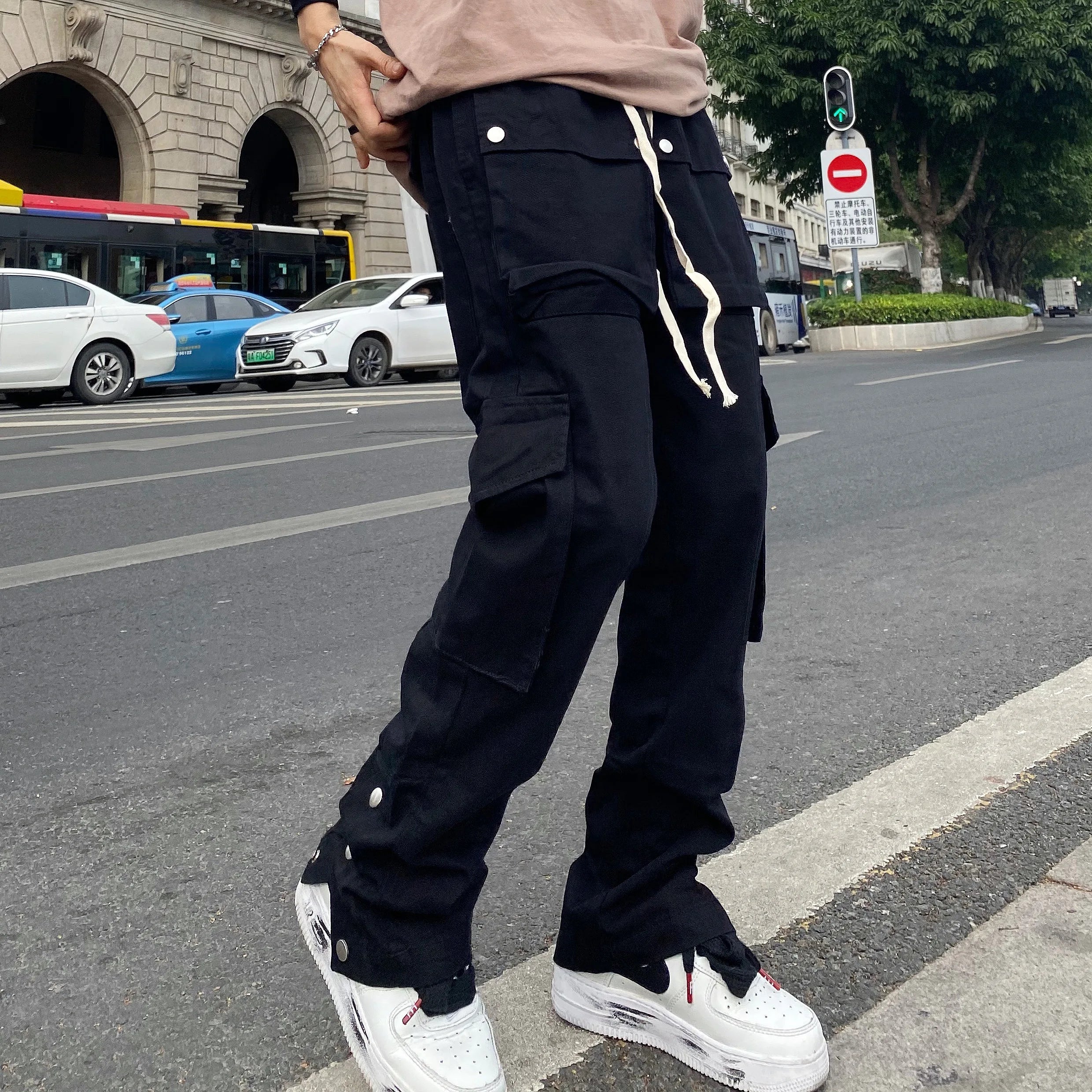 Threebooy Oversize Pants Cargo Y2k Sweatpants Male Men Trousers Man Casual Black Men's Hip Hop Trendyol Baggy Women's Fashion