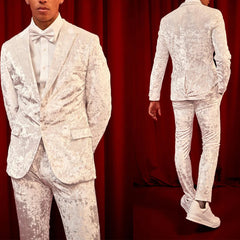Threebooy  Men Suits 2 Pieces Blazer Pants Single Breasted Modern Fashion Tuxedo Slim Wedding Formal Work Party Causal