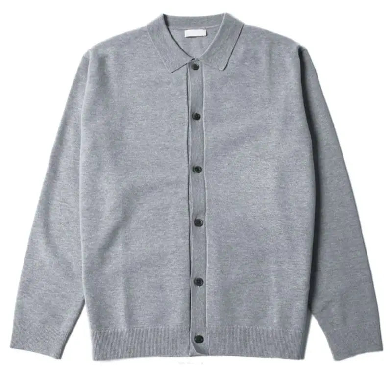 Threebooy  Men's Clothing Autumn Winter Long Sleeve New Tops Shirts Sweaters Turn-down Collar Simple Comfortable Versatile Selling Solid