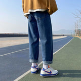 Threebooy Spring brand straight loose trouser  Korean High street men and women can wear denim classic fashion trend boys girls jeans