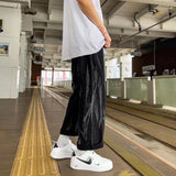 Threebooy Tie-dye Jeans For Men Oversize Loose All-match Washed Casual Denim Pants Street Trend Hiphop Straight Trousers Four Seasons