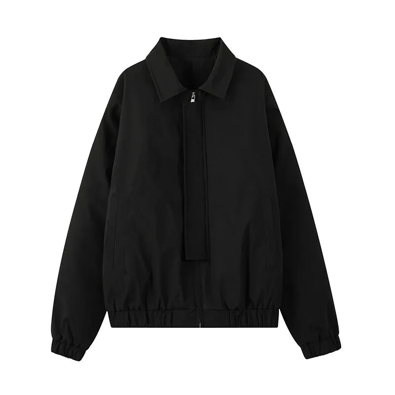 Threebooy Spring Short Jacket Men Fashion Green Black Jacket Men Streetwear Hip-hop Loose Bomber Jacket Mens Casual Jackets Coat M-3XL