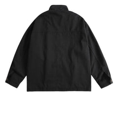 Threebooy Vintage Splicing Jackets Taoist Robe Mens Streetwear Harajuku Casual Coats Men Oversized Autumn New Fake Two Pieces Loose Jacket