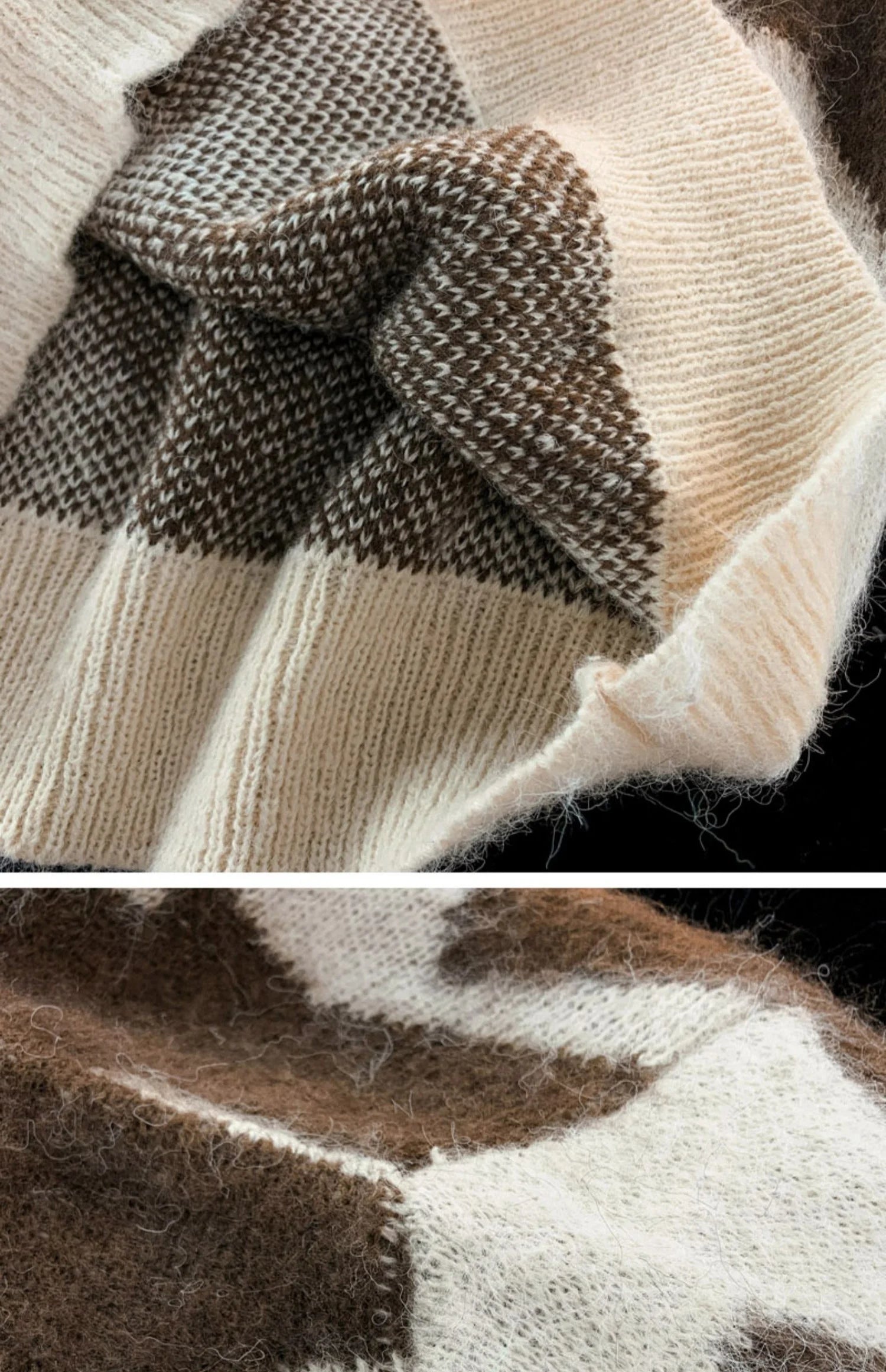 Threebooy Men's Star Pullover Sweater Knit Women's Loose Autumn Winter Couple Knitted Round Neck Long Sleeves Casual Sweaters Tops