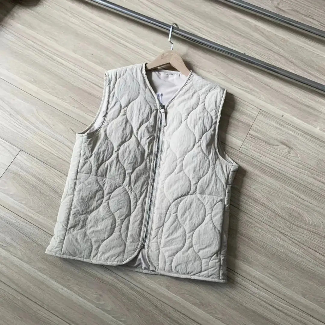 Threebooy Gourd-type Quilted Vest Coat Cotton Windproof Waterproof Vest Men Women Winter Warm Waistcoat Aesthetic Cityboy Padded Jacket