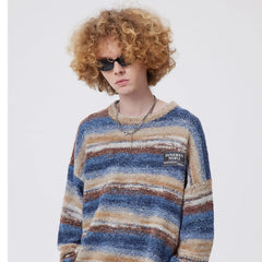 Threebooy  Stripe Unisex Sweater Autumn Winter clothes Fashion Loose Couple T-Shirt men sweaters pullover coat sweter hombre