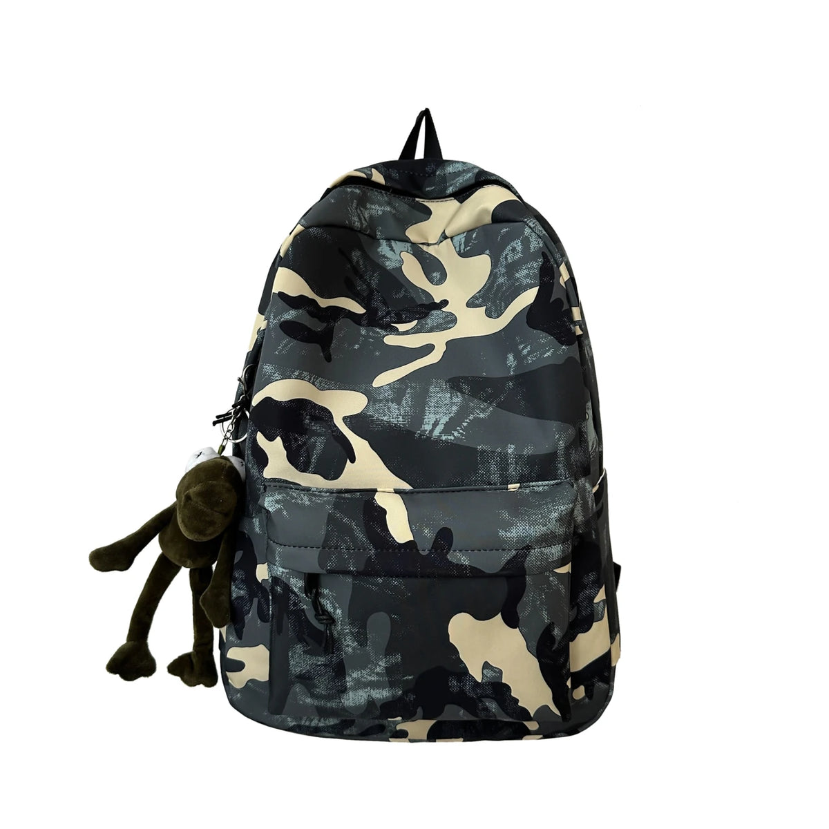 Threebooy  Camouflage Backpacks Large Capacity Waterproof Nylon School Bags Unisex Graffiti Leisure Or Travel Bags Green Satchels