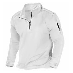 Threebooy  Spring Autumn Long Sleeve Sweatshirts Men Stand Collar Half Zipper Pullvoers Hoodies Sweatshirts Loose Tops Male Clothing