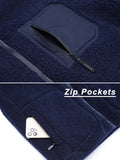 Threebooy  New Men's Winter Jacket Korean Fashion Stand Collar Zip Pockets Thicken Fleece Lined Warm Coat