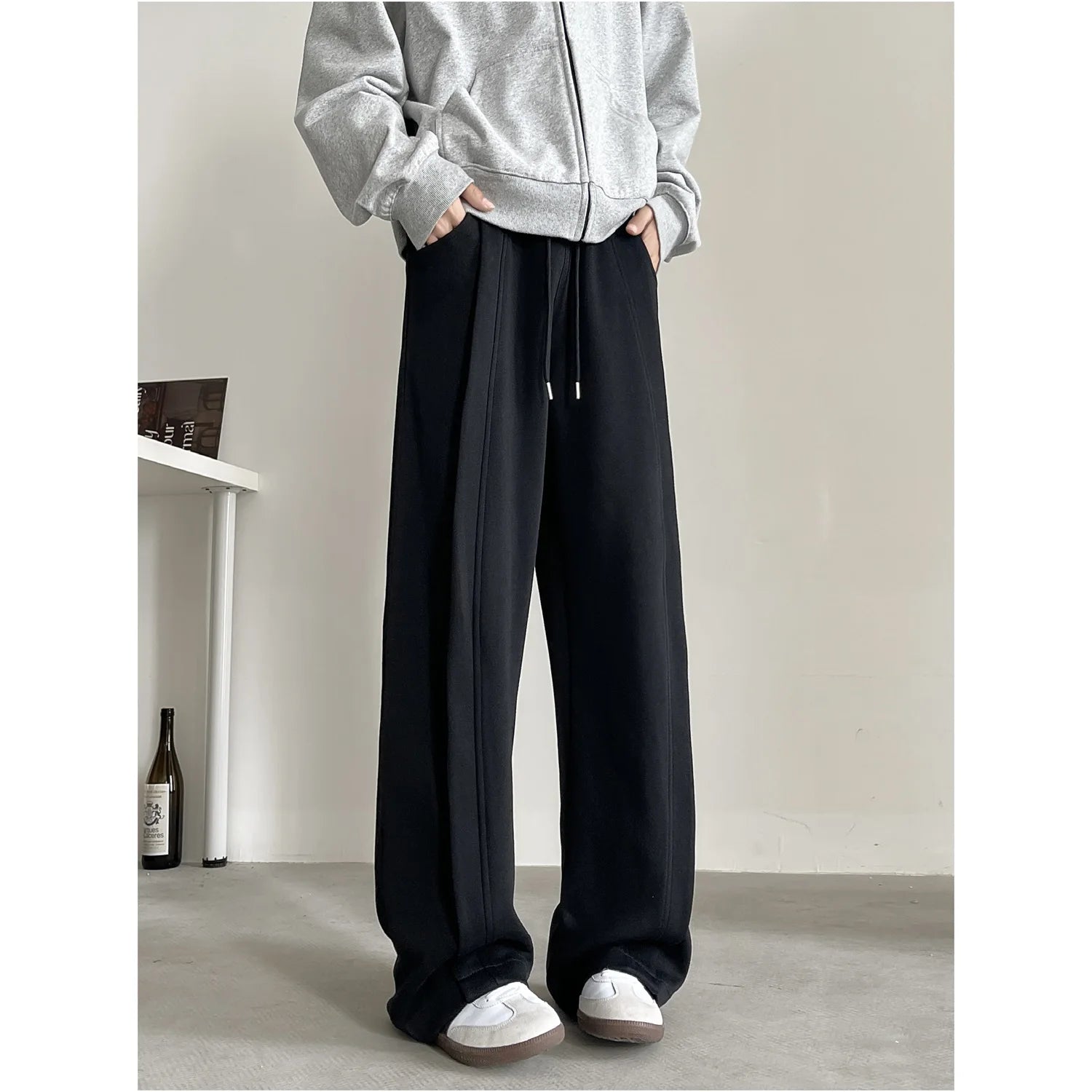 Threebooy Men's jogging pants baggy harem pants neutral breathable outdoor pants chic fashion casual pants new sweatpants 4XL-M