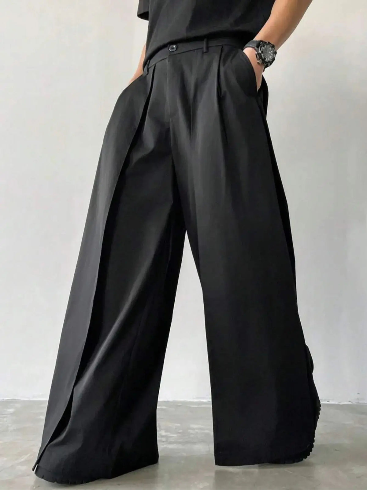 Threebooy  plus Size Men's Casual Pants Fashionable Trendy Loose Fit Comfortable Trousers for Men