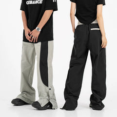 Threebooy Baggy Sweatpants Men Vintage Oversize Joggers Pants Black Wide Leg Trousers Male Unisex Patchwork Harajuku Streetwear