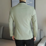 Threebooy  New Men's Fashion Leisure Suit for Commute, Street, and Travel with Slim-Fit Single-Breasted Jacket in S-5XL Sizes