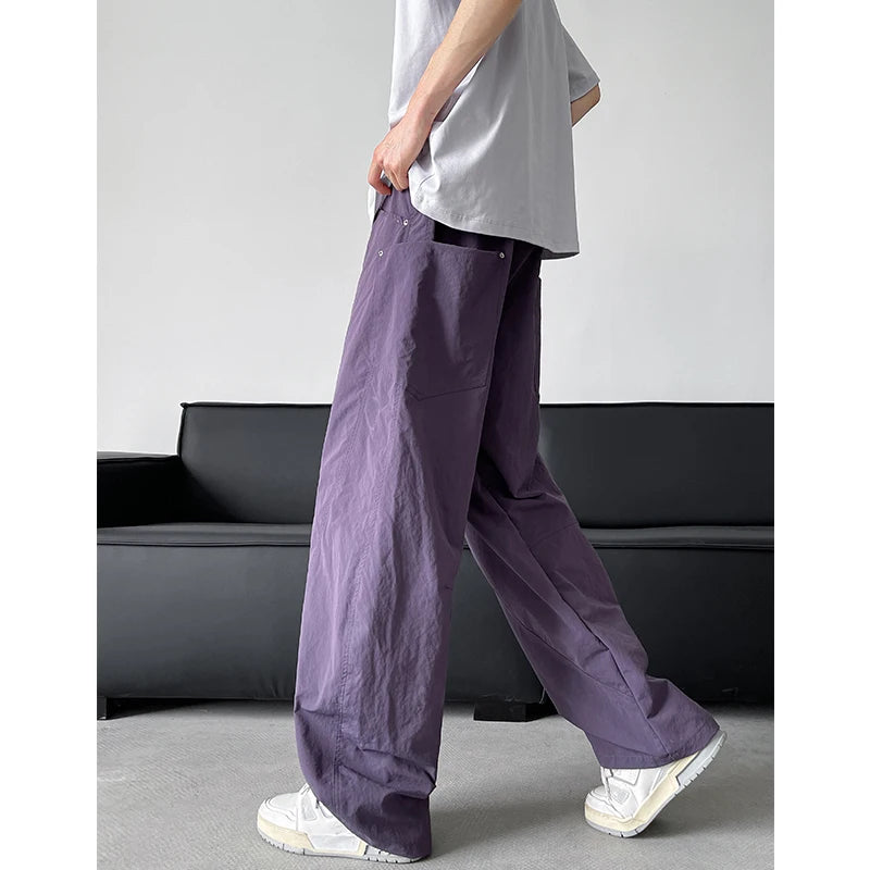 Threebooy  Y2K Kpop Cargo Pant Drawstring Pockets Wide Leg Chic Punk Pants Baggy Joggers Hip Hop Casual Trousers Sports Sweatpants 5XL