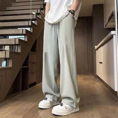 Threebooy Trousers Male Sports Pants Straight Draped Wide Leg Autumn And Winter Original Hot Original Hot Luxury Retro Men's Sweatpants