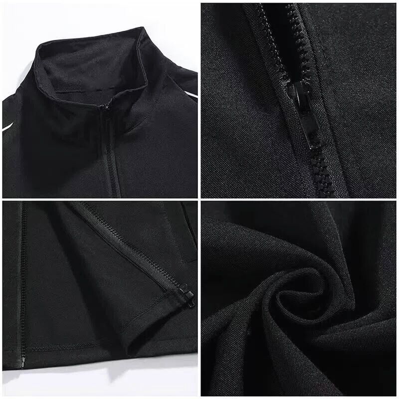 Threebooy Men's Sets New Casual One-piece Suit Male Sportswear Women Suits Overalls Trousers Loose Fleece Zipper Long Sleeves Jacket Pants