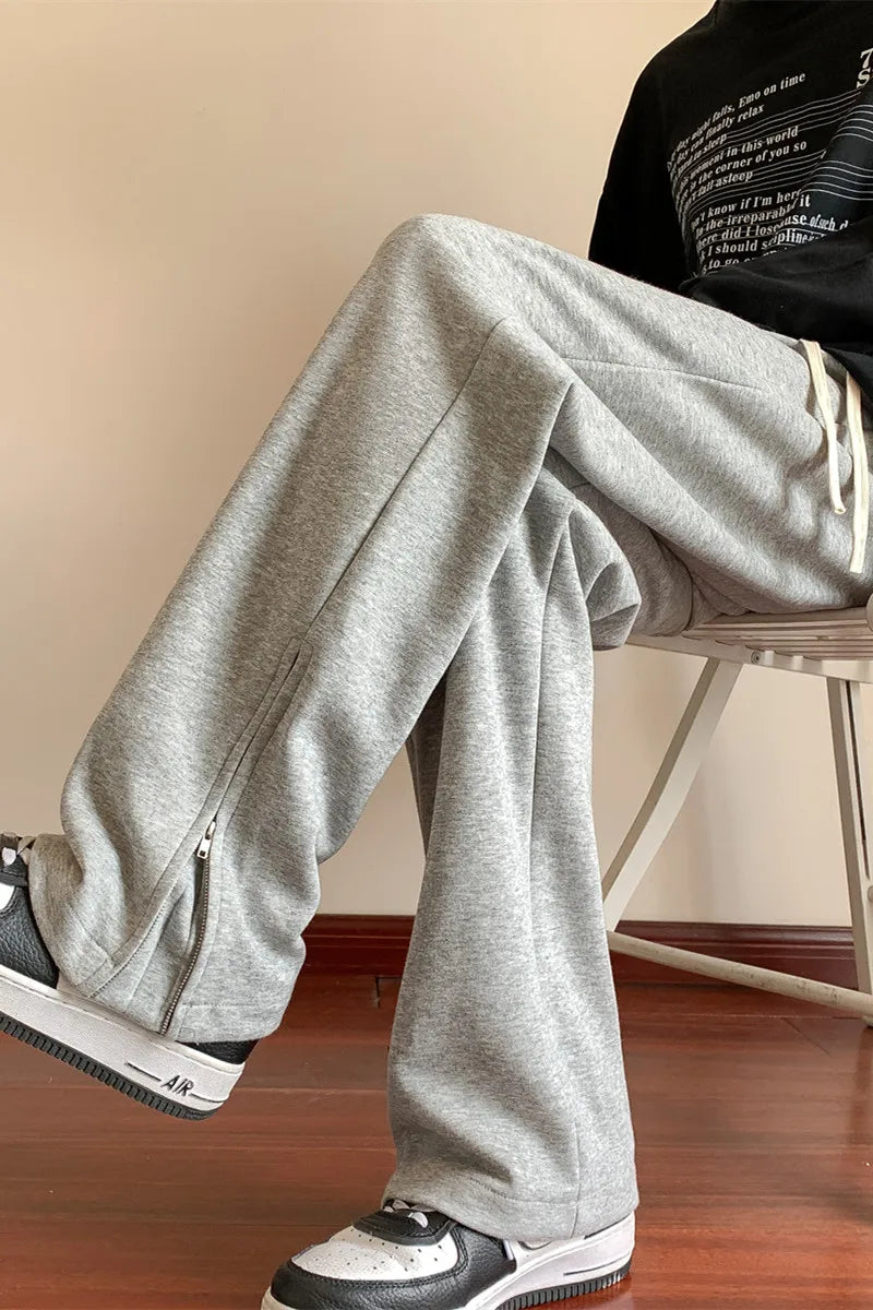 Threebooy Baggy Sweatpants Jogger Pants Straight Trousers Luxury Men's Trousers Slacks Wide Leg Pants High Quality Brands New in Man