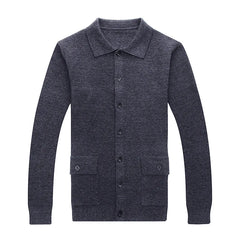 Threebooy  Clothing Fashion Male High Quality Leisure Cardigan Knitting Sweater/Men's Slim Fit Knit Shirts/clothing Size S-3XL