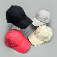 Threebooy  Solid Quick Drying Baseball Hats Simple New Unisex Sports Breathable Street Sunshade Outdoor Versatile Fashion Retro Peaked Caps