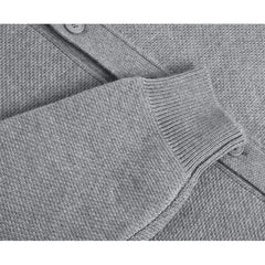 Threebooy Simple Elegant Cardigan Personalized Solid Color Round Neck Sweater Jacket Autumn Winter Loose Knitted Cardigan Cityboy Knitwear