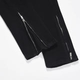 Threebooy Skinny Jeans Men Y2k Streetwear Ripped Vaqueros Trousers Casual Slim Autumn Black Zip Pantalones Summer Street Hole Denim Pants