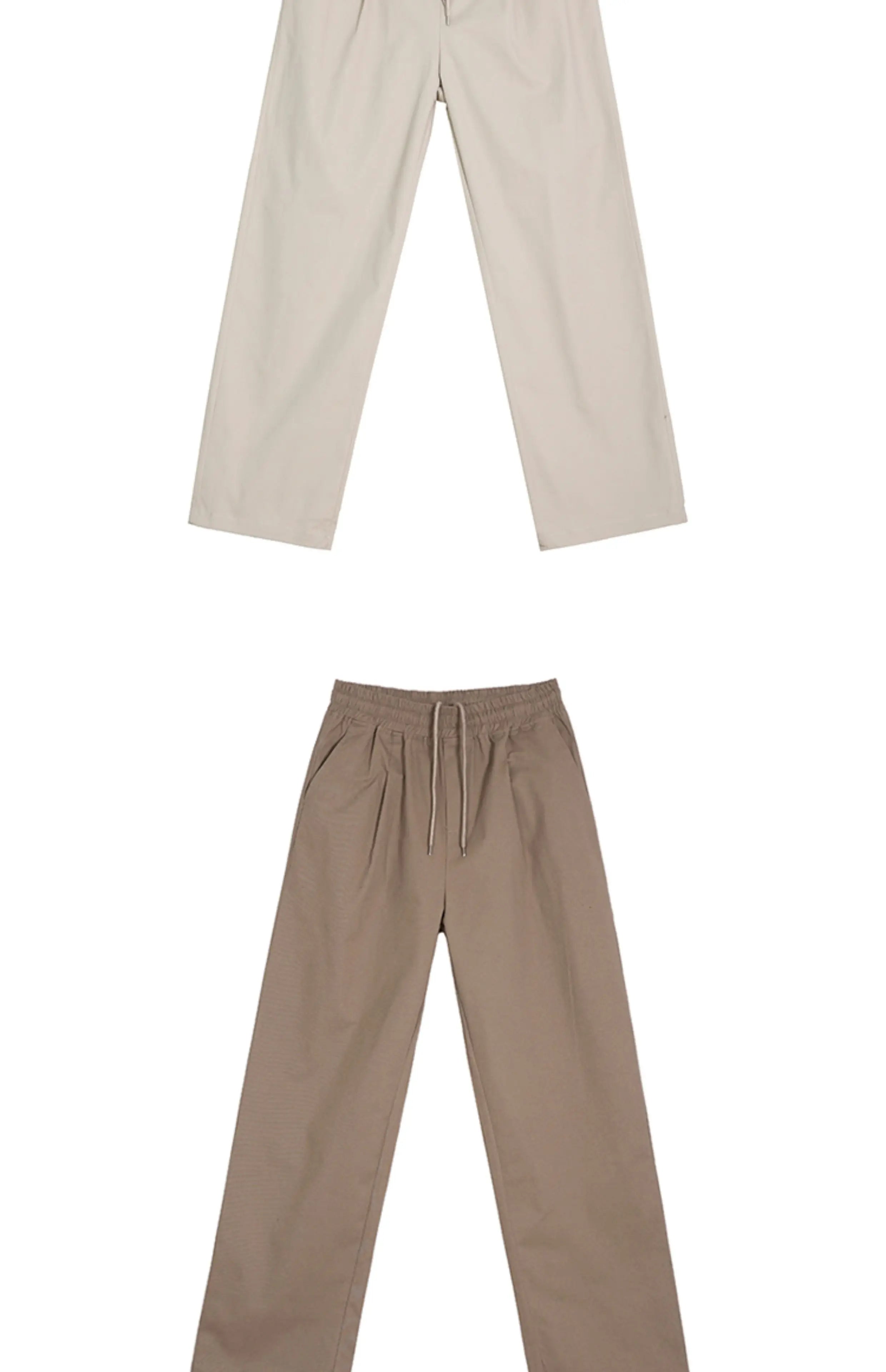 Threebooy Korean Style High-end Straight-leg Casual Pants Men's Spring Summer Loose Trousers American 2025 New Trendy Wide-leg Pants Chic