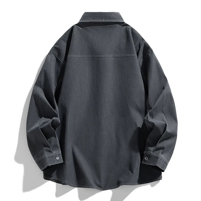 Threebooy Spring new outdoors shirt men  Sun Protection Fishing Shirts Men's Long Sleeve Shirts Mesh Breathable Hiking Work Cargo Shirts