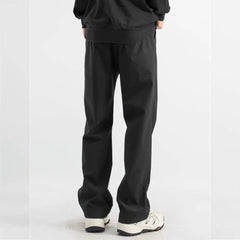 Threebooy  Men's Men's Trousers Casual Straight Pants Sports Long Trousers Men's Trendy Black Storm Pants Windproof