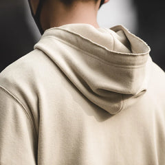 Threebooy Men's Solid Color Long Sleeve Hoodies Sweatshirt Vintage Casual Pullover Sweatshirt Men Loose Comfortable Top Streetwear