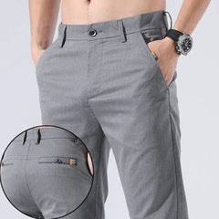 Threebooy  Spring Summer All-match Men Suit Pants Business Office Korean Streetwear Fashion Male Clothing Slim Casual Straight Trousers 38