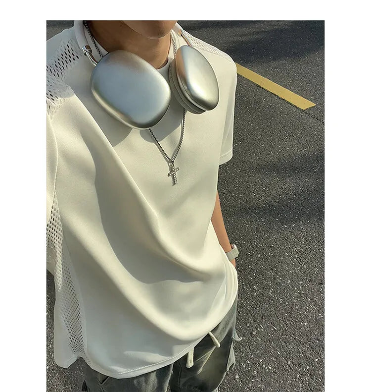 Threebooy Short Sleeve Slim Fit Tshirt men Breathable Design Trendy Fashion Summer Casual Comfort Lightweight Ventilation Style Streetwear