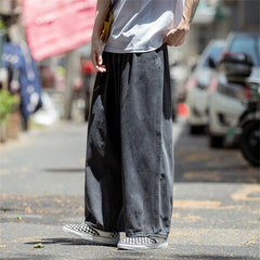 Threebooy Men Jeans Wide Leg Denim Cargo jean pants Loose Straight Baggy Men's Jeans hip hop Streetwear Skateboard Neutral denim Trousers