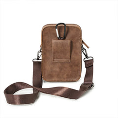 Threebooy  Vintage Mini Men's Crossbody Bag Fashion Shoulder Bag Men Mobile Phone Bag Casual Handbags Small Crossbody Shoulder Bag For Men