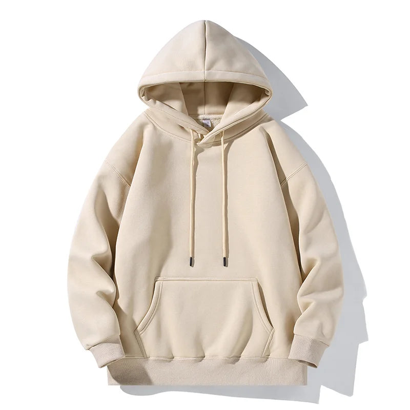 Threebooy 5 Color Autumn Hoodies Men Fashion Hooded Sweatshirt Men Streetwear Hip Hop Loose Pullover Hoodie Mens Pocket Hoody M-3XL