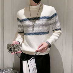 Threebooy Cashmere Sweater Men Clothing Hip Hop Mens Sweaters Winter Thick Warm Pull Homme High Quality Turtleneck Male Pullover